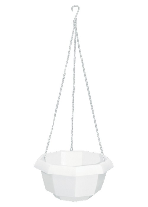 Кашпо подвесное, 200 х 140 мм, пластиковая корзина многогранная Palisad