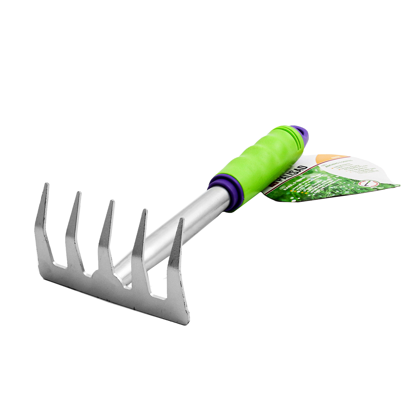 Грабли 5-зубые, 115x280 мм, обрез. рукоятка, может использ. в сборе с ручкой 63016, 63017 Palisad