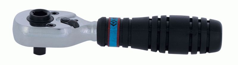 Трещотка 1/4", 111 мм, 72 зубца, флажковая, для головок и вставок (бит)  KING TONY 276A-04G