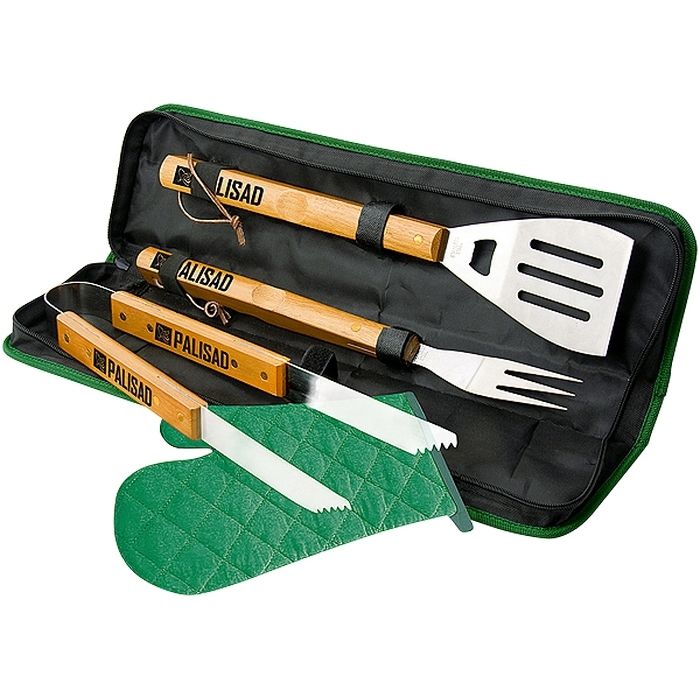 Набор приборов для барбекю, 4 предмета в сумке Camping Palisad