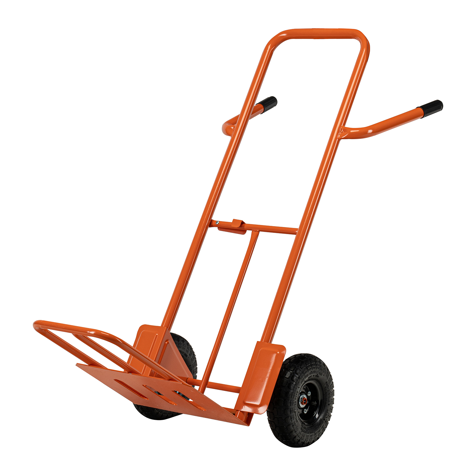 Тележка ручная двухколесная TTP2-01.00.000, грузоподъемность 190 кг, пневматические колеса d 260 мм, платформа 580 х 290 мм Сибртех