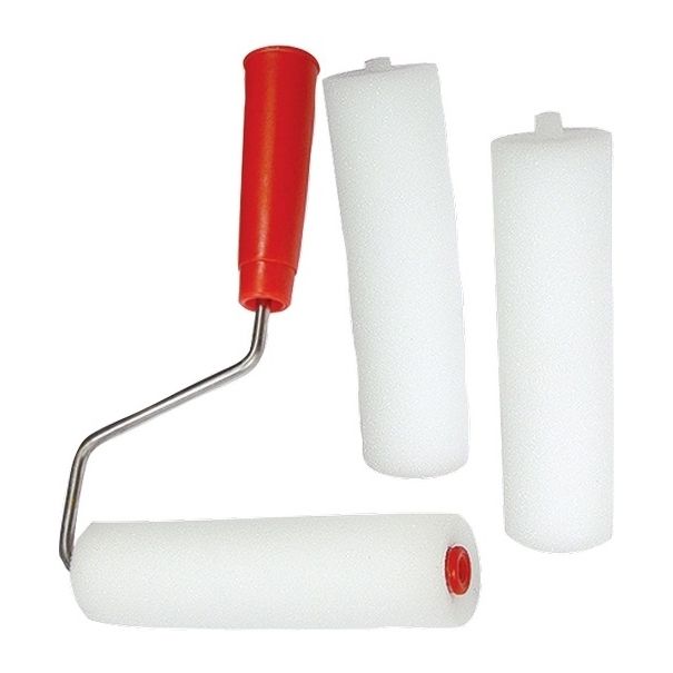 Валик "Поролон" с ручкой и 2 шубки 100 мм, D 42 мм, D ручки 6 мм Сибртех