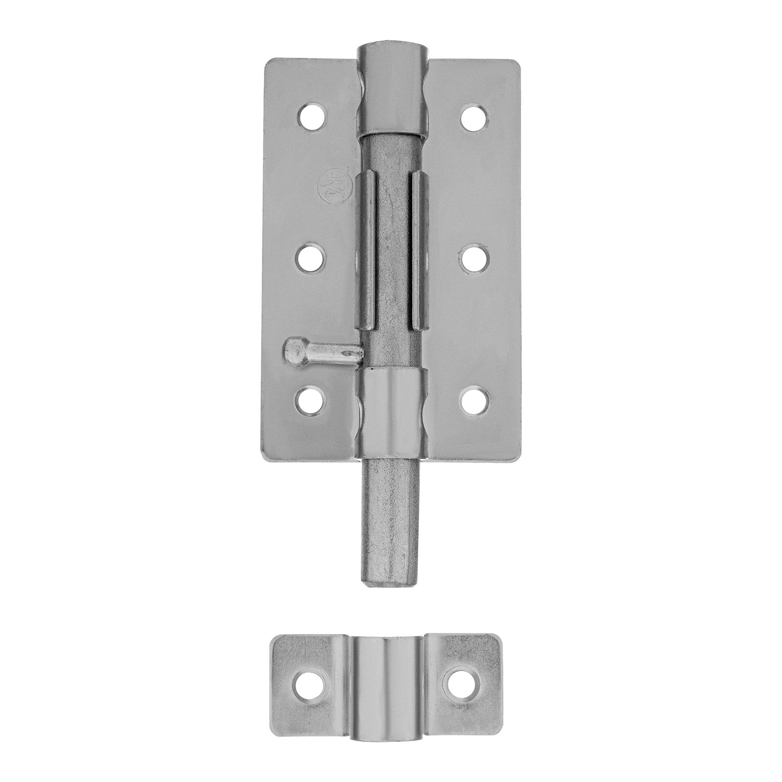 Задвижка дверная ЗД-08, цинк, (Металлист)