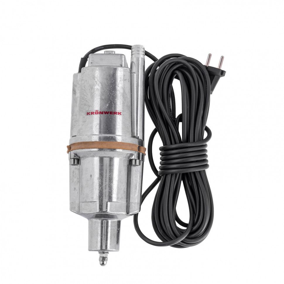 Вибрационный насос KVP300B-10, нижний забор, 1080 л/ч, подъем 70 м, кабель 10 метров Kronwerk