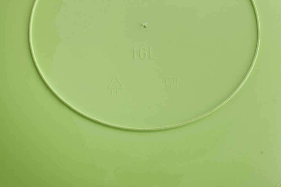 Таз пластмассовый круглый 18 л, зеленый, Россия Elfe