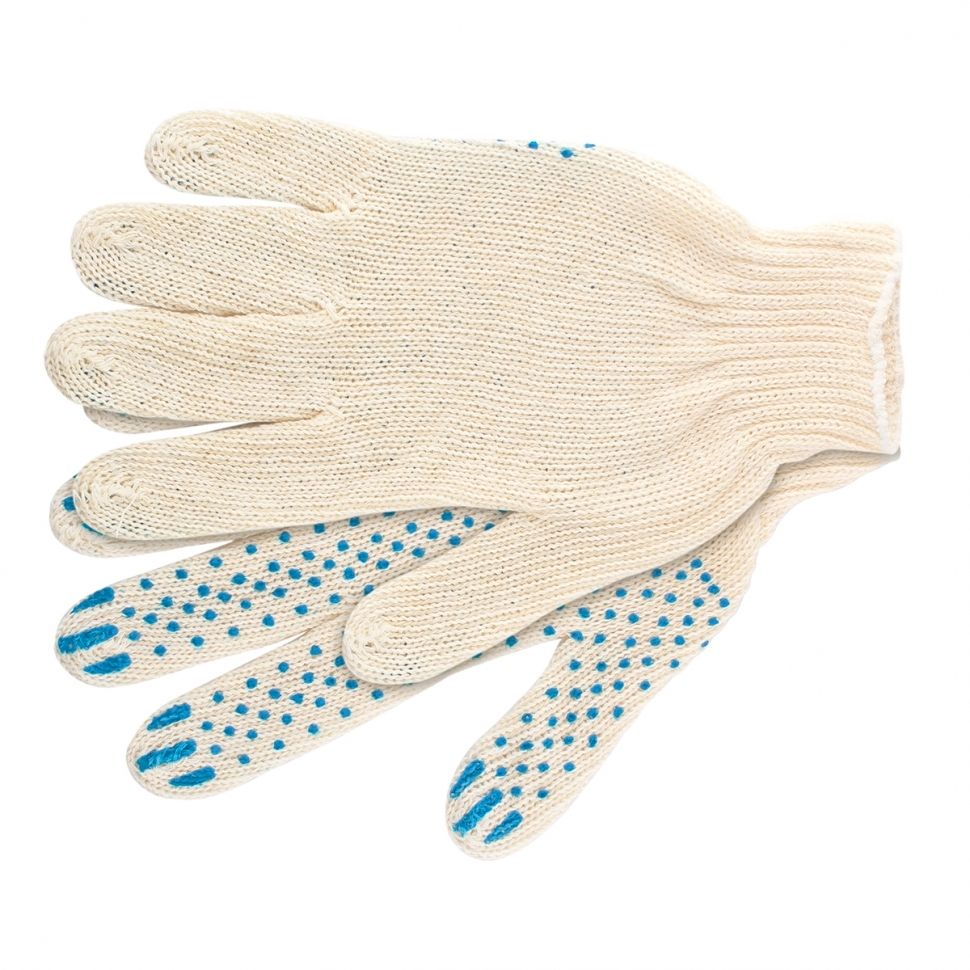 Перчатки х/б, ПВХ покрытие, "Точка", 7 класс