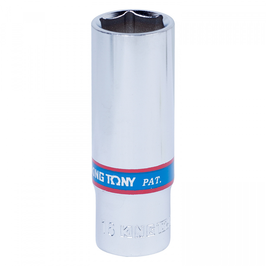 Головка торцевая глубокая шестигранная 3/8", 16 мм KING TONY 323516M