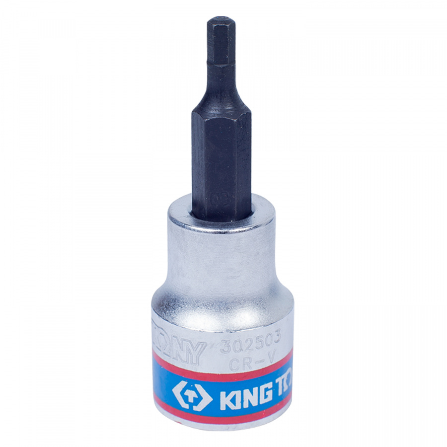 Насадка (бита) торцевая 3/8", Hex, 3 мм, L = 50 мм KING TONY 302503