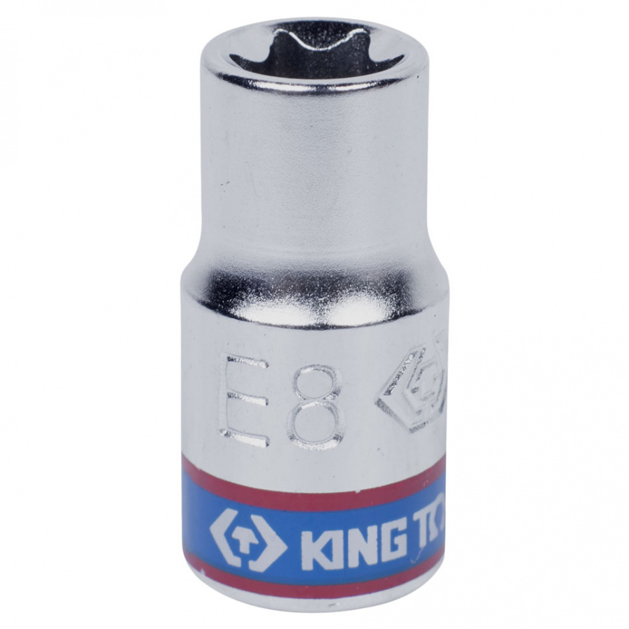 Головка торцевая TORX Е-стандарт 1/4", E8, L = 24 мм KING TONY 237508M