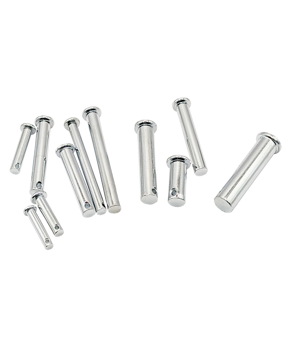 Набор штифтов с головкой и отверстием под шплинт, 60 шт, KOVOLT