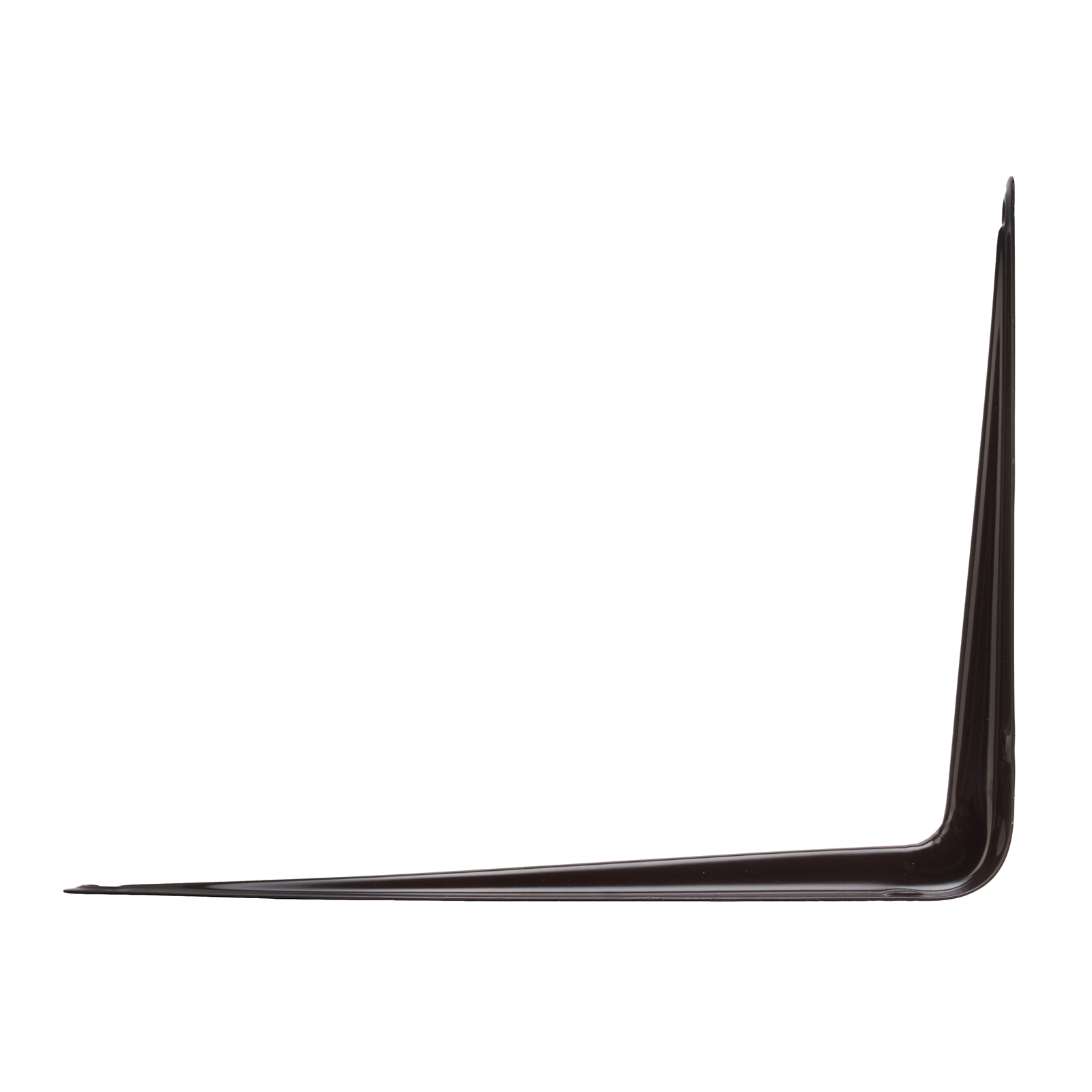 Кронштейн угловой с ребром, 175 х 225 мм, коричневый Сибртех