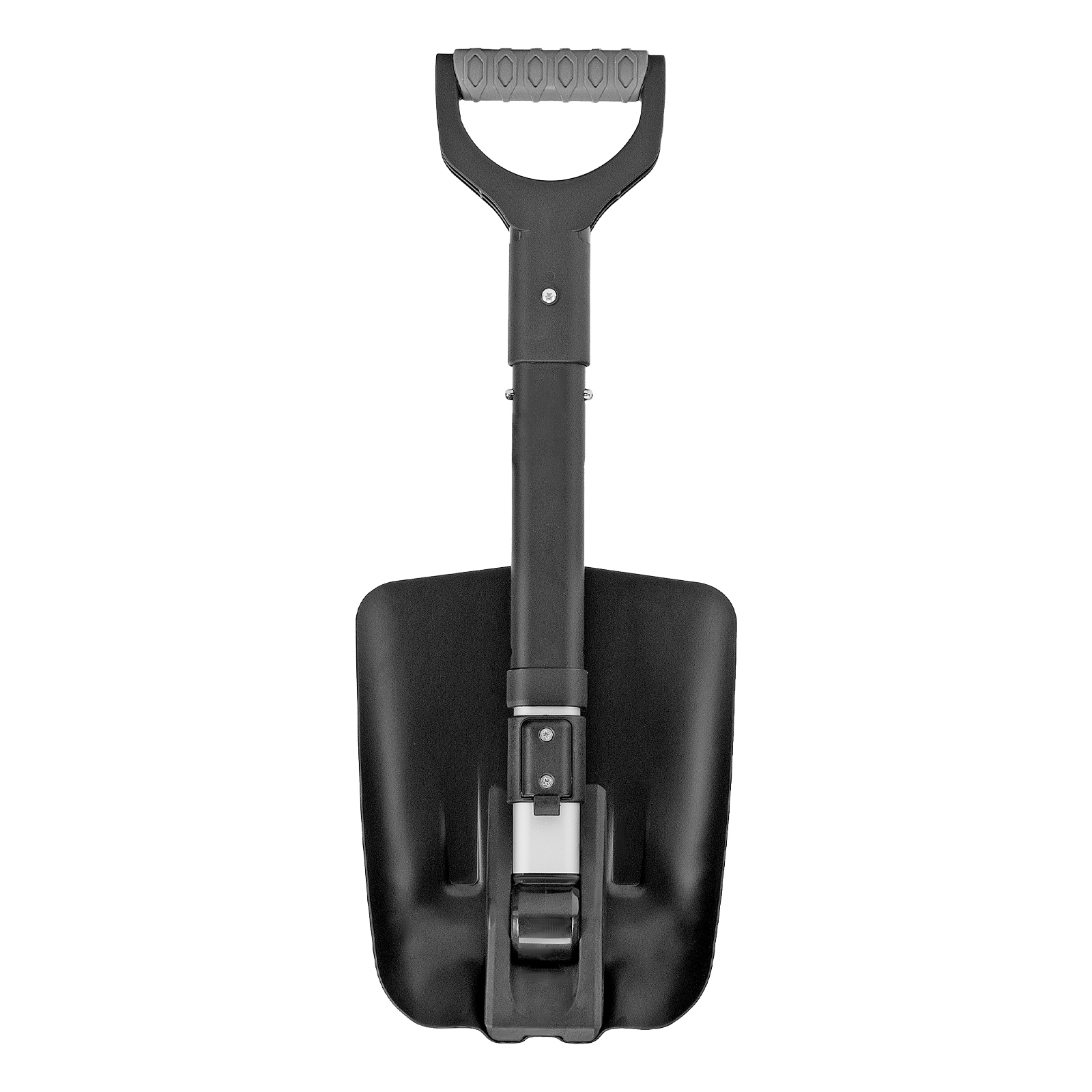 Лопата автомобильная складная, алюминиевая, 220х280х585-870 мм, телескопический черенок Denzel