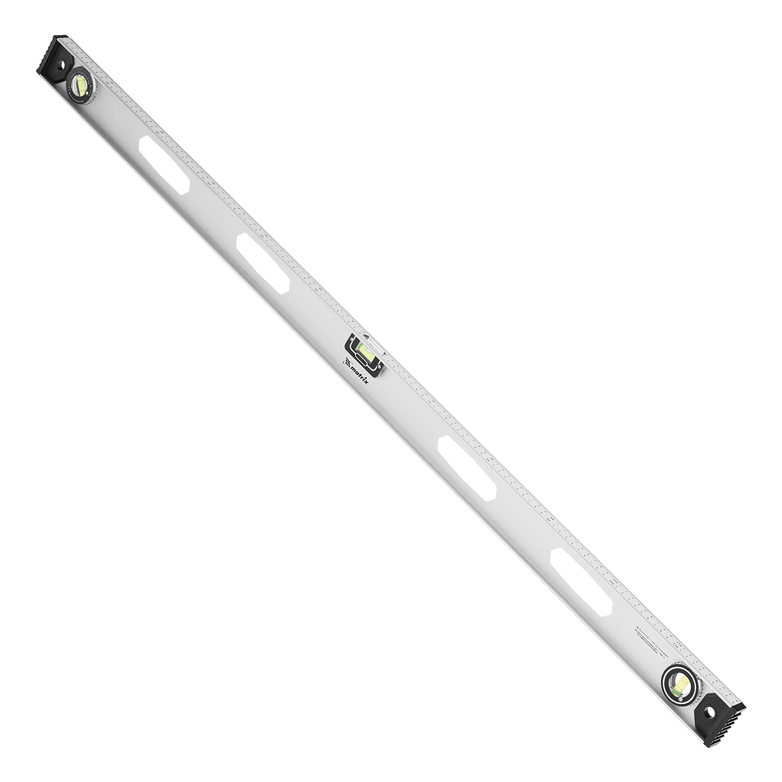 Уровень алюминиевый "Рельс", 1200 мм, 3 глазка (1 поворотный) Matrix