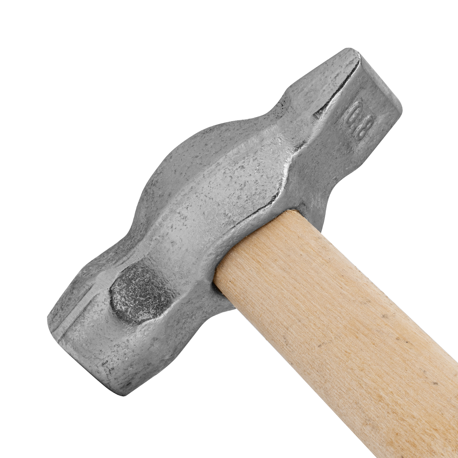 Молоток слесарный, 800 г, круглый боек, деревянная рукоятка