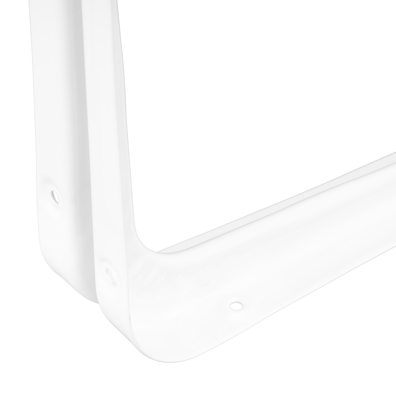 Кронштейн угловой с ребром, 200х250 мм, белый Сибртех