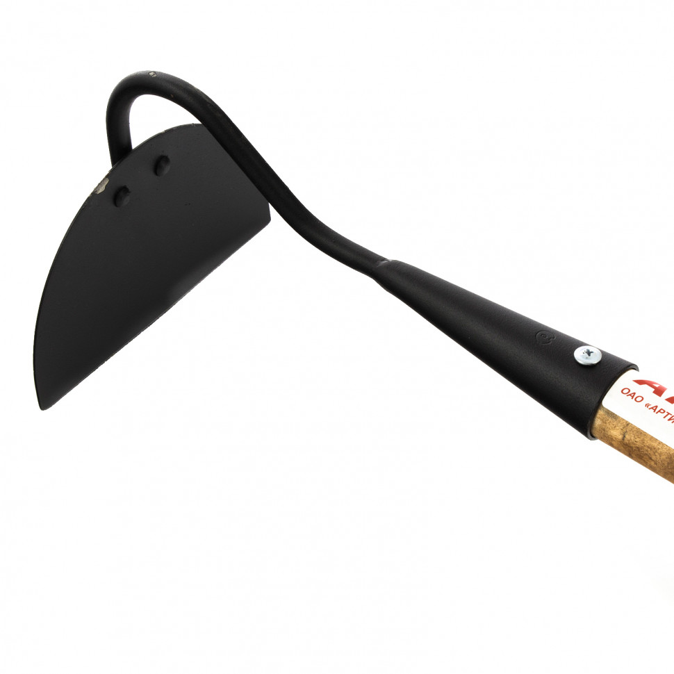 Мотыга стальная, 161 х 91 х 1185 мм, закаленная, деревянный лакированный черенок, Арти, Россия