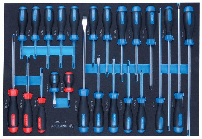 Набор отверток, ложемент, 24 предмета KING TONY 9-31124MRV