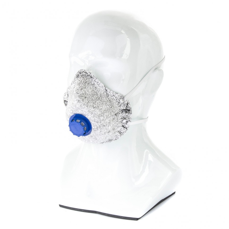 Полумаска фильтрующая формов,модель"Исток",с угольным слоем,с клапаном выдоха, FFP1 NR, 10шт