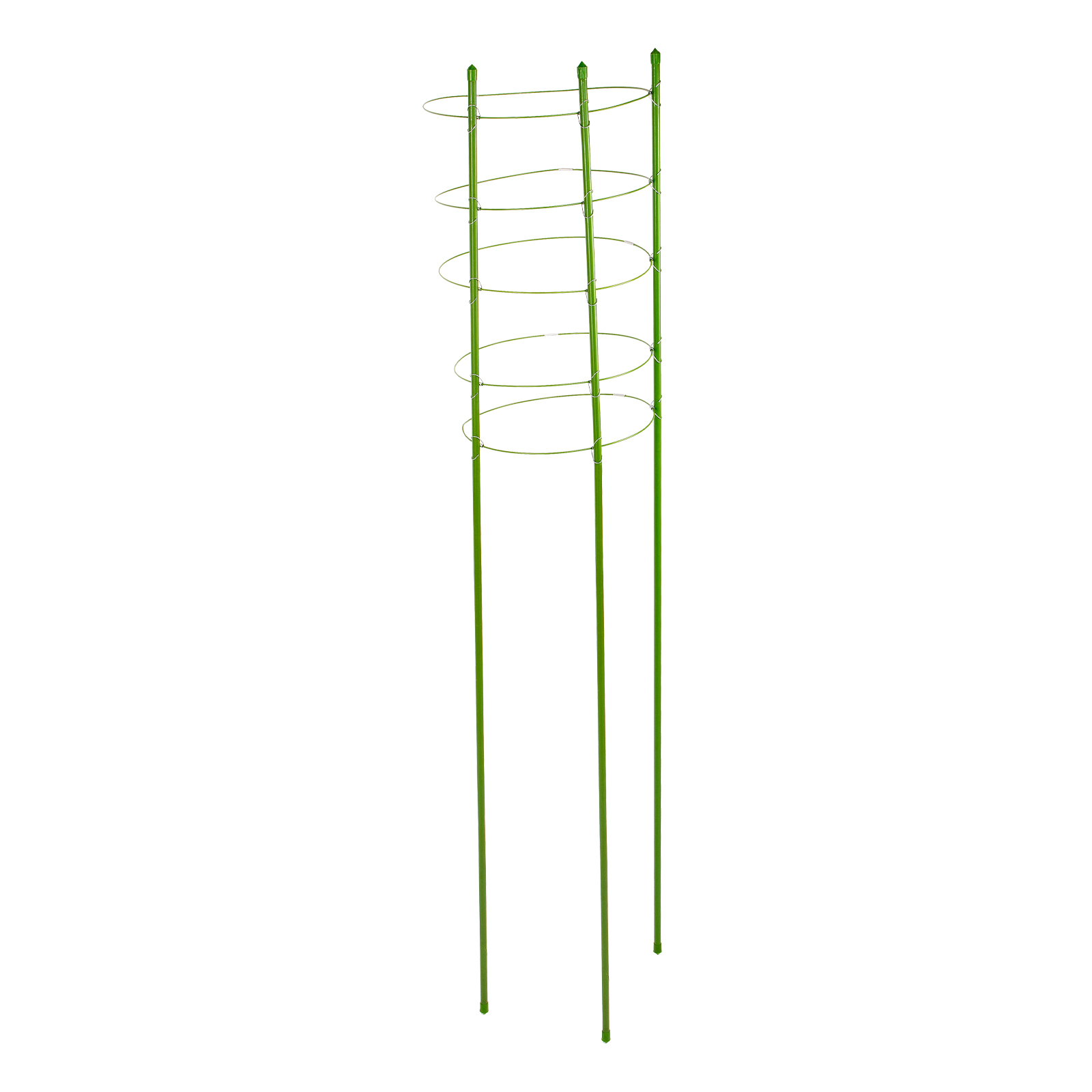 Поддержка для растений круглая H 150 см, металл в пластике, 5 колец Palisad