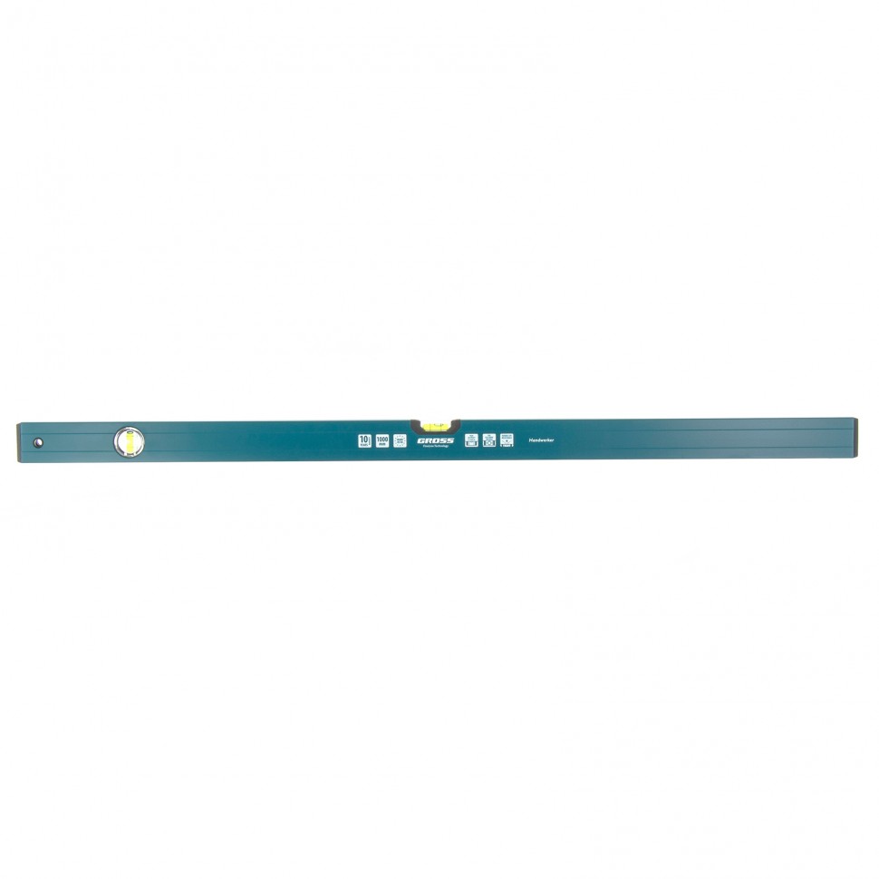 Уровень алюминиевый, 1000 мм, 2 глазка, HanD Werker Gross