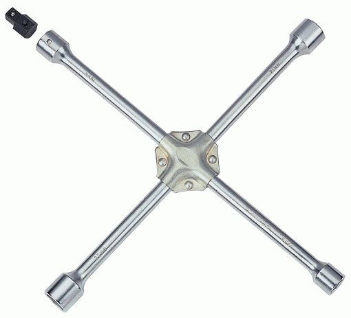 Ключ балонный колесный крестообразный, 400 мм, 1/2", 17, 19, 21, 22 мм KING TONY 19911722