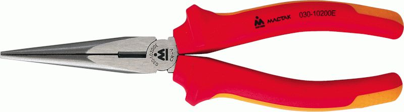Пассатижи тонконосые 200 мм, диэлектрические МАСТАК 030-10200EH
