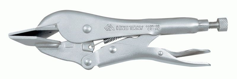 Зажим с фиксатором 206 мм, плоский KING TONY 6605-08