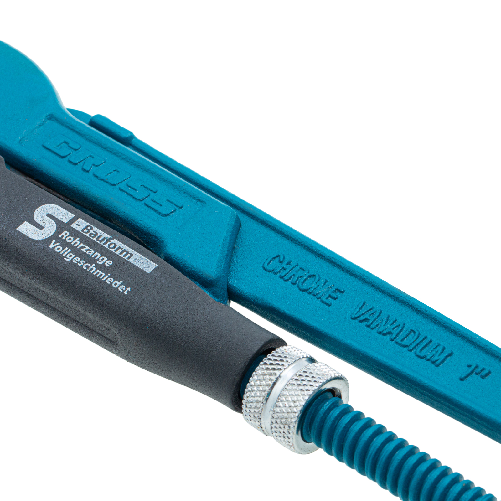 Ключ трубный рычажный 1, №1, цельнокованый, CrV, тип "S" Gross