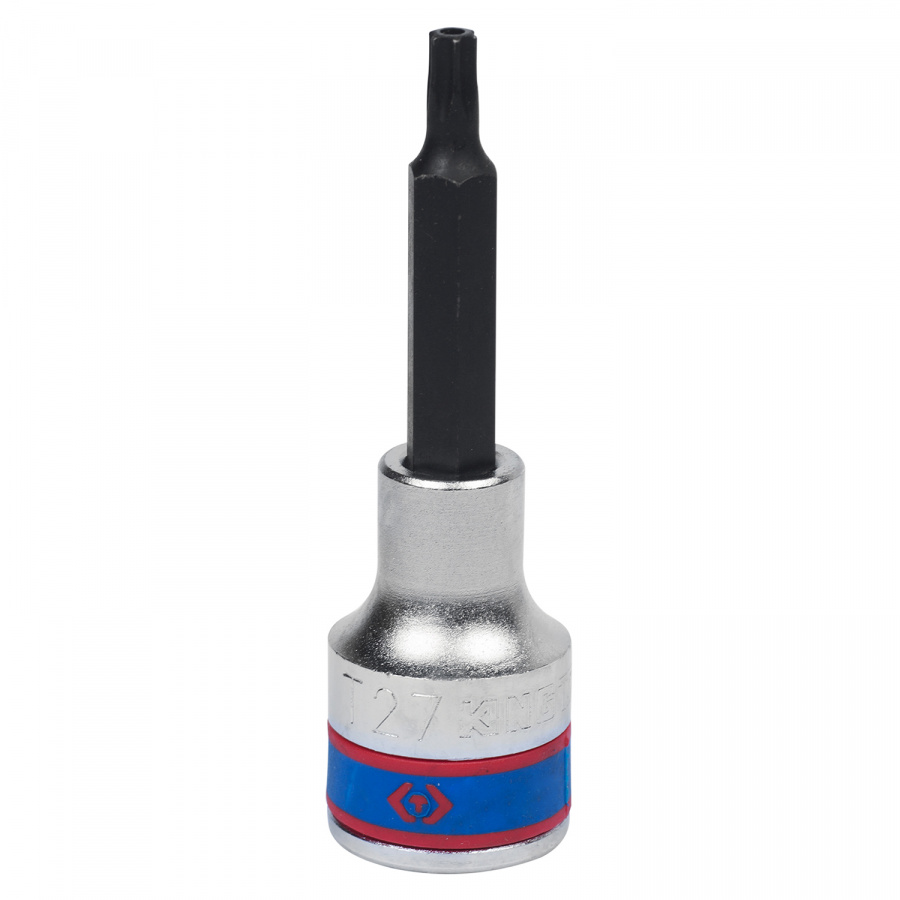 Насадка (бита) торцевая 1/2", Torx, T27, L = 80 мм, с отверстием KING TONY 403727