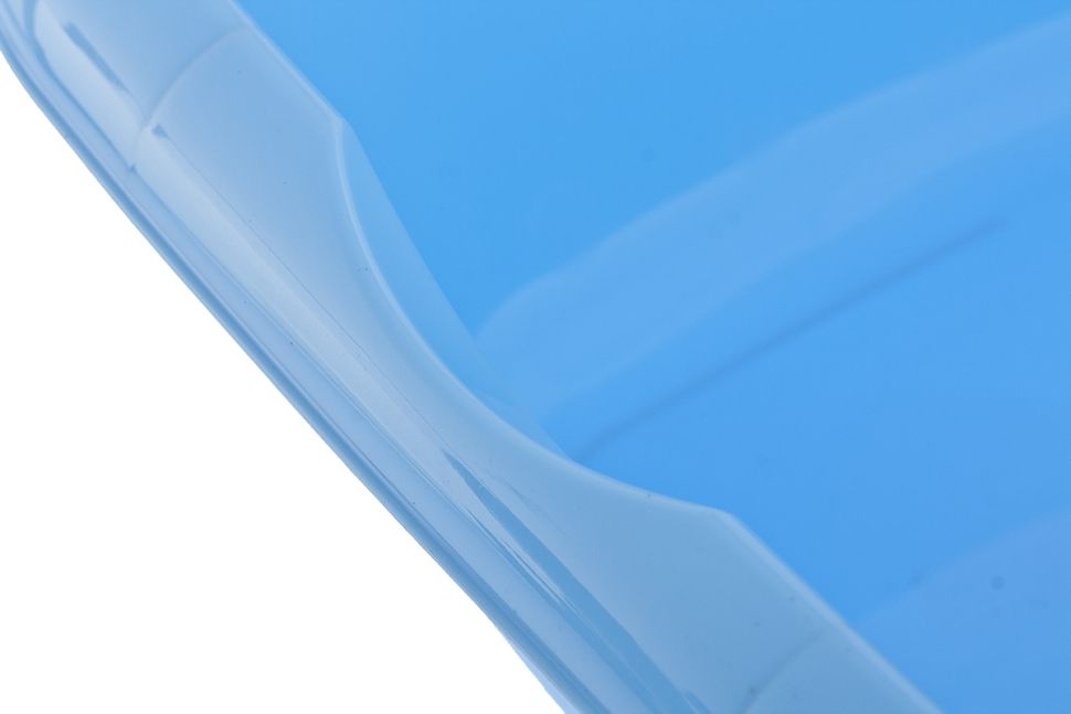 Таз пластмассовый квадратный 12 л, голубой, Россия Elfe