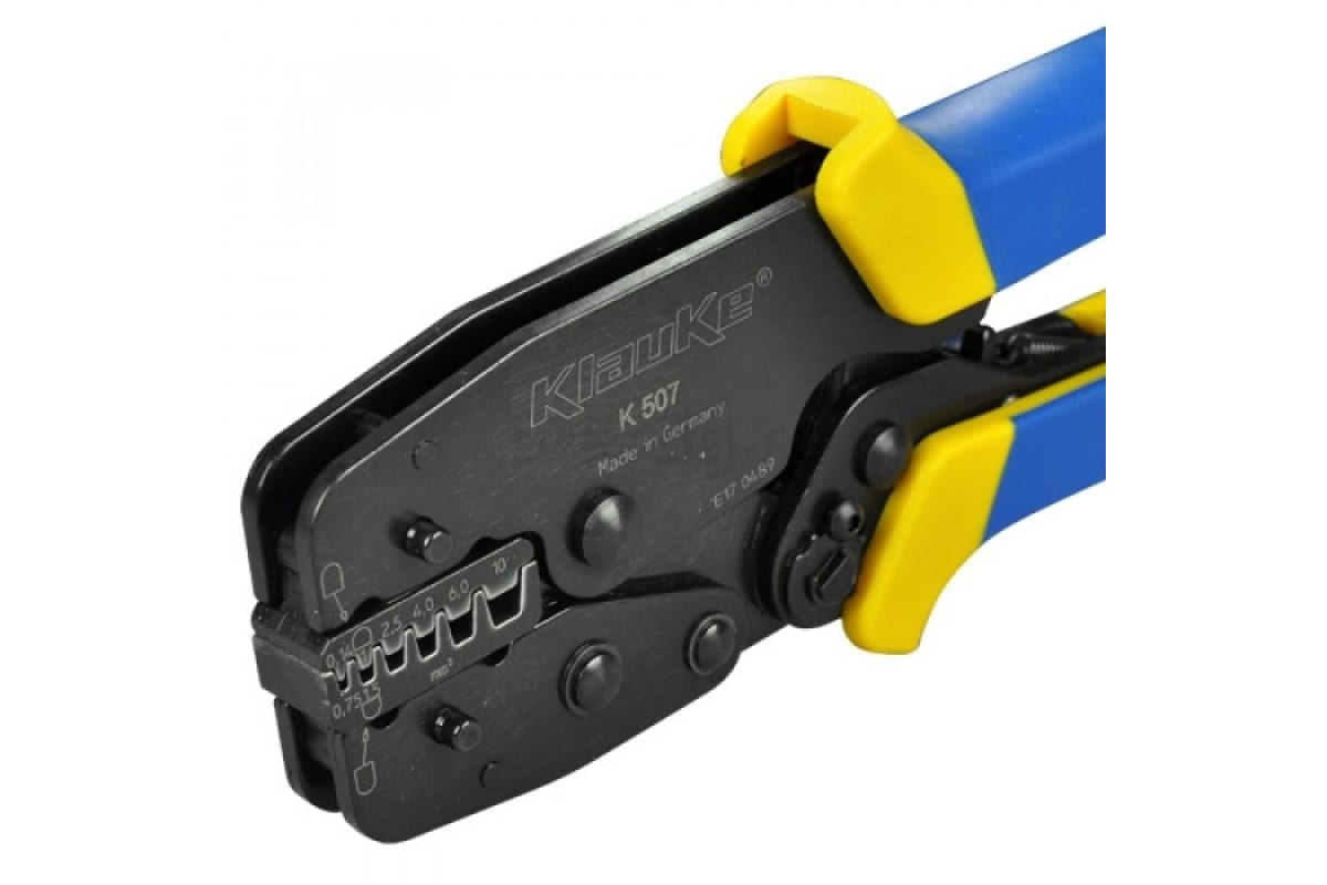 Универсальные пресс-клещи с тремя парами матриц Klauke K507 для наконечников 0,5 - 10 мм2