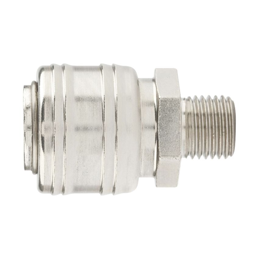 Муфта универсальная быстросъемная ("мама"), 1/4, внешняя резьба, 2 шт, Stels