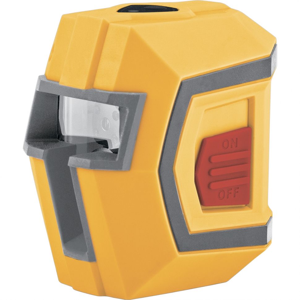 Уровень лазерный LX1, 10 м ± 0.5 мм/1 м, 635 нм, 1 вертикальная, 1 горизонтальная плоскости, резьба 1/4 Denzel