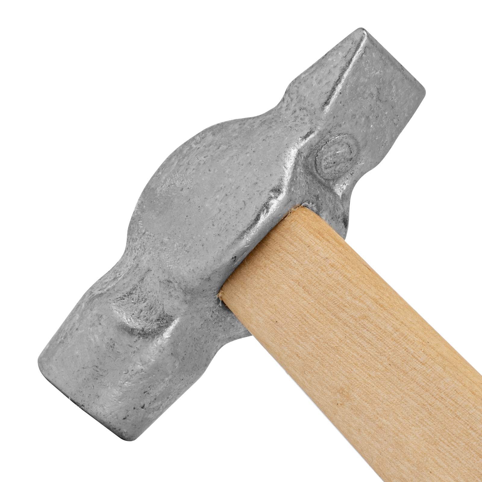 Молоток слесарный, 600 г, круглый боек, деревянная рукоятка