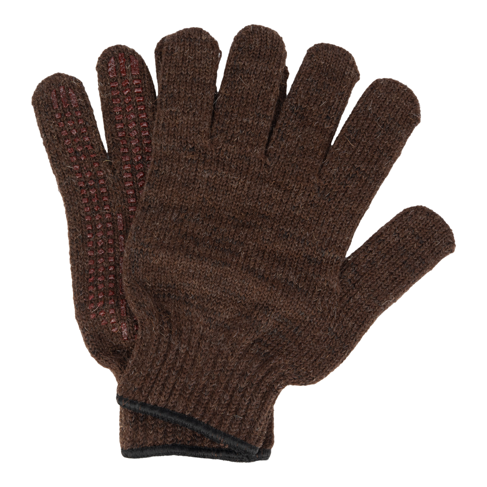 Перчатки трикотажные, верблюжья и овечья шерсть, ПВХ -гель Протектор Сибртех