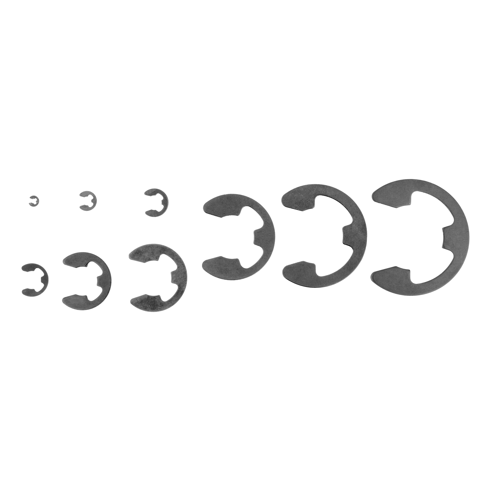 Набор стопорных колец, D 1.5-22 мм, 300 предметов Сибртех