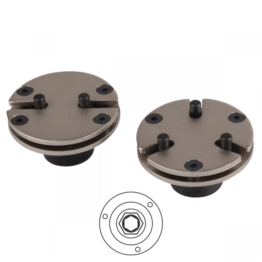 Адаптеры для утапливания поршней тормозного цилиндра к набору 102-00007C, 102-00011C МАСТАК 102-01003