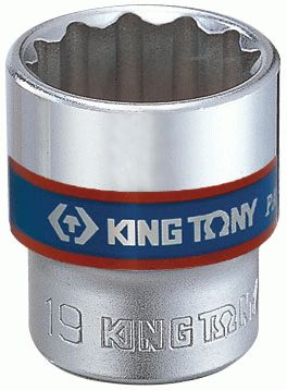 Головка торцевая стандартная двенадцатигранная 3/8", 12 мм KING TONY 333012M