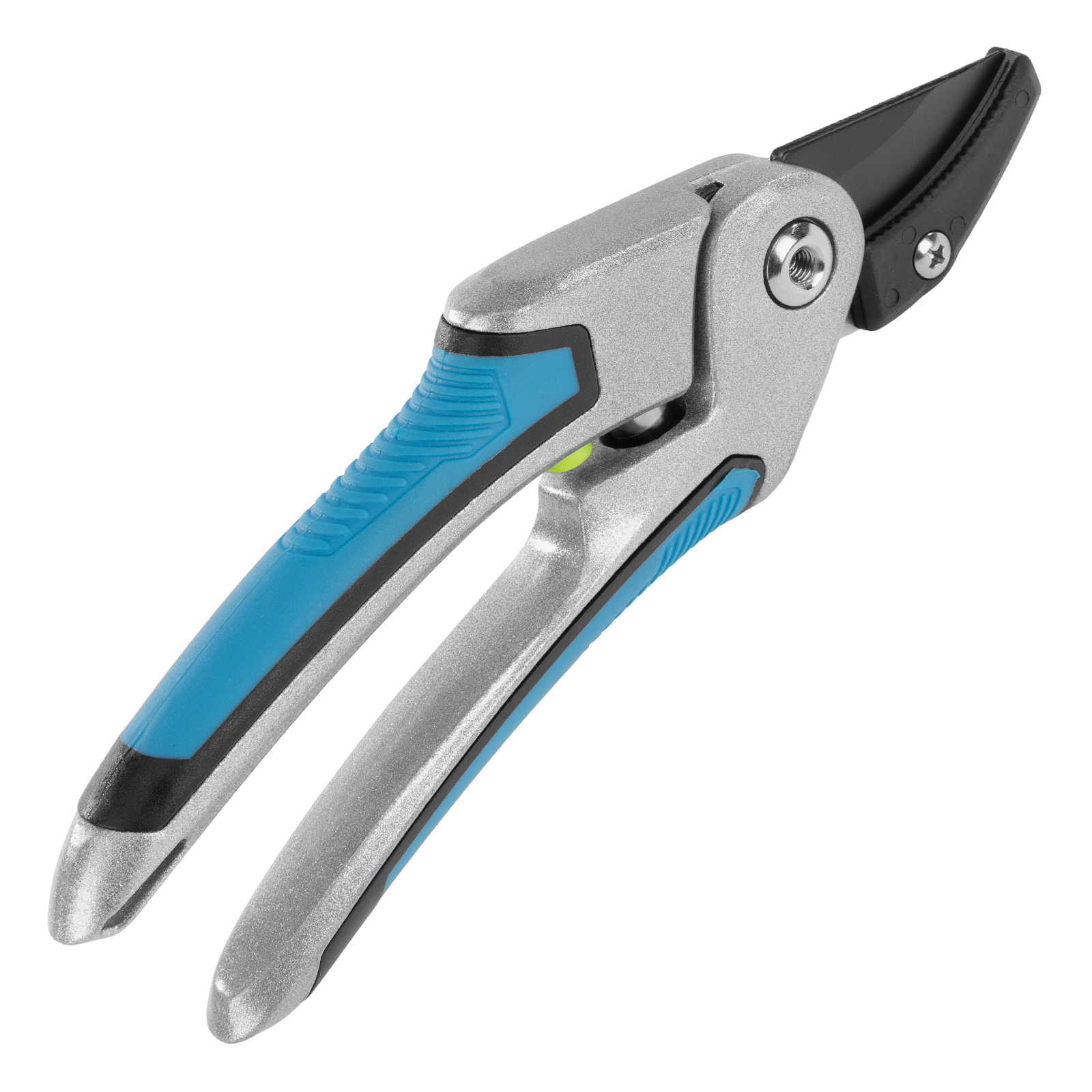 Секатор с наковальней, 215 мм, регулировка захвата, трехкомпонентные рукоятки, LUXE Palisad