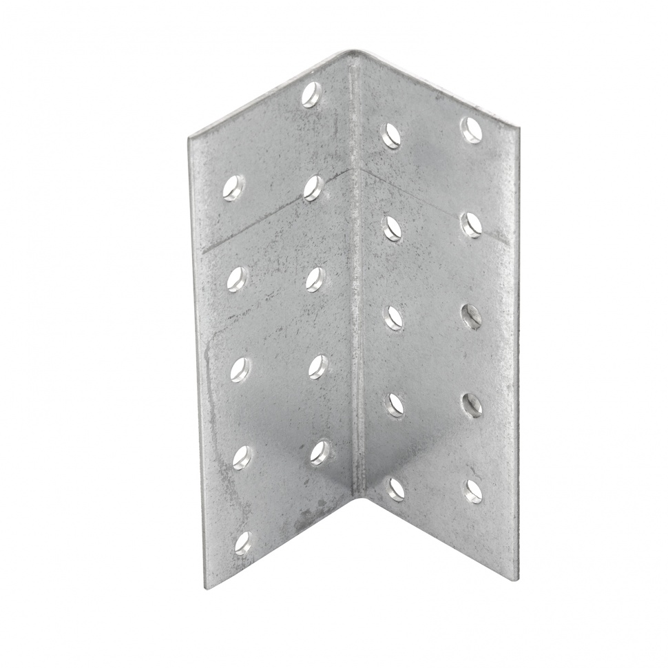 Крепежный уголок равносторонний 2 мм, KUR 40 x 40 x 100 мм Сибртех