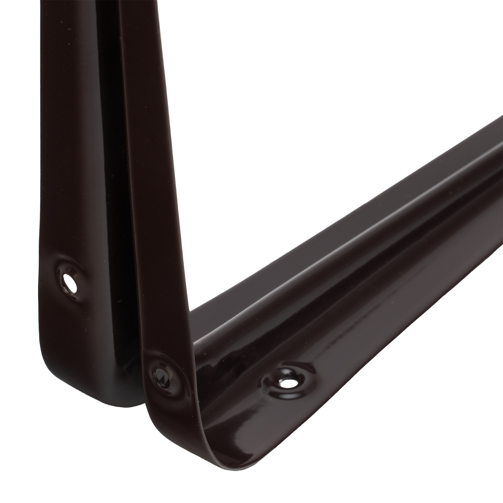 Кронштейн угловой с ребром, 175 х 225 мм, коричневый Сибртех