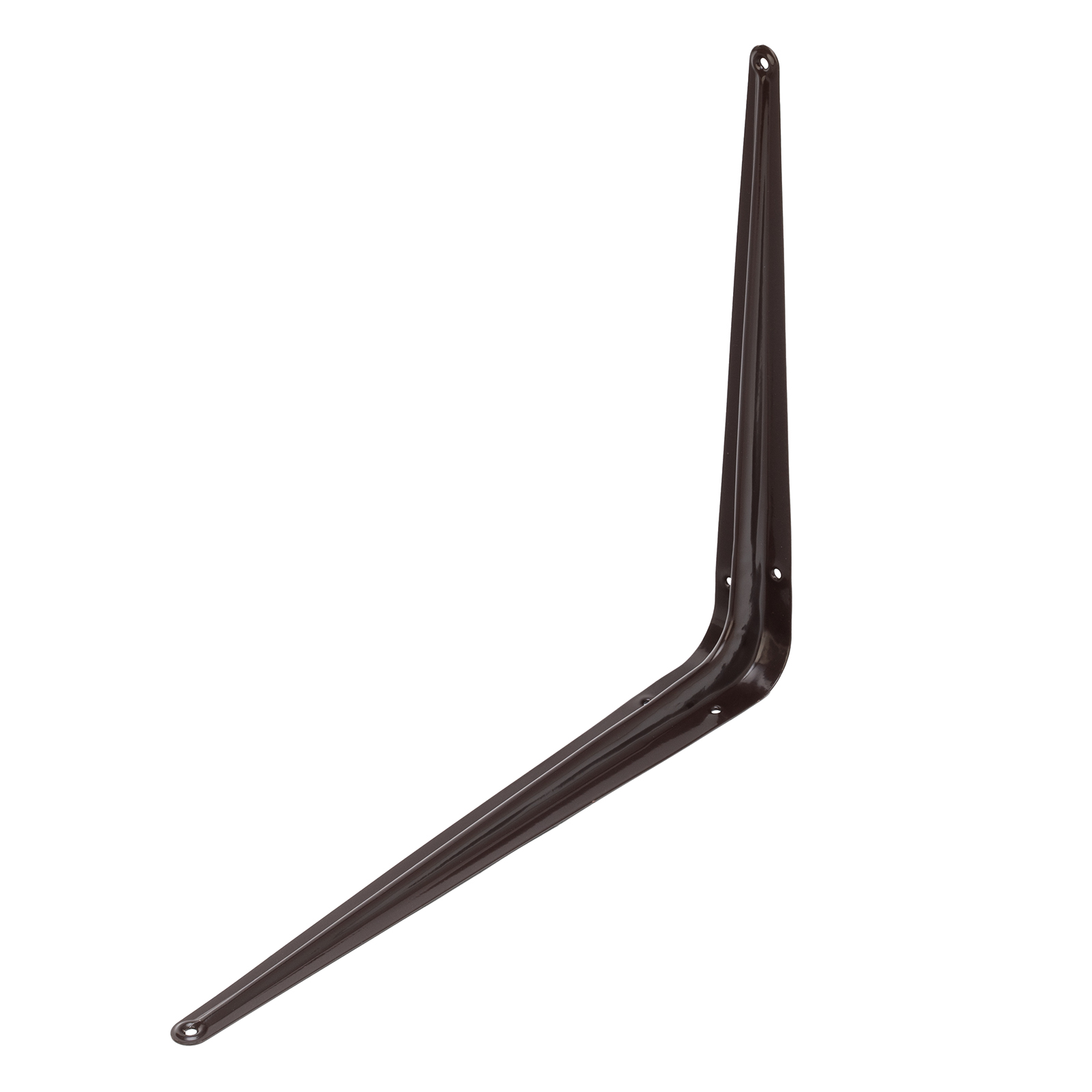 Кронштейн угловой с ребром, 300 х 350 мм, коричневый Сибртех