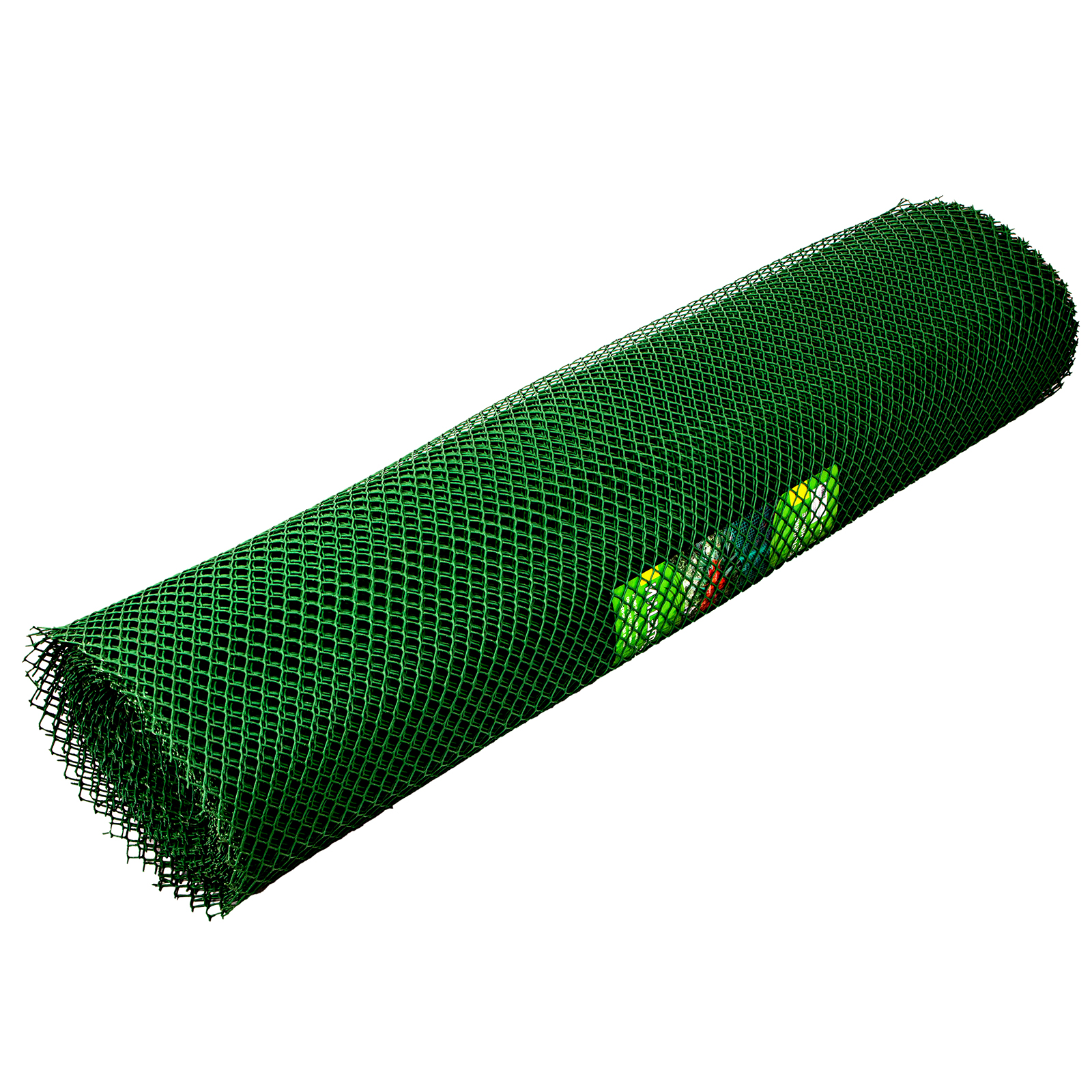 Решетка заборная в рулоне, 1.6 х 25 м, ячейка 22 х 22 мм, пластиковая, зеленая,