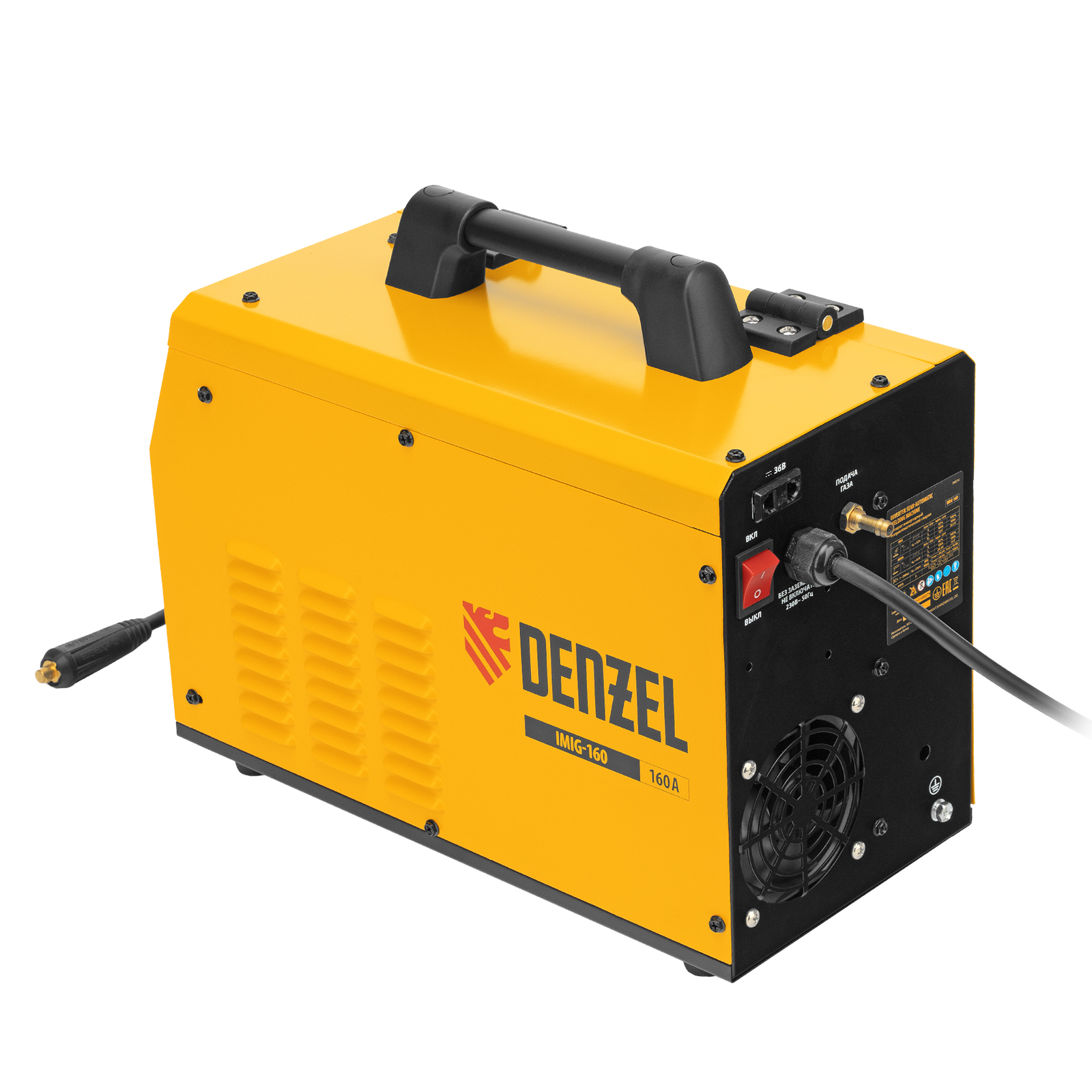 Аппарат инвертор. полуавтомат. cварки IMIG-160 Synergy, 160 А, ПВ 60%, катушка 5 кг Denzel