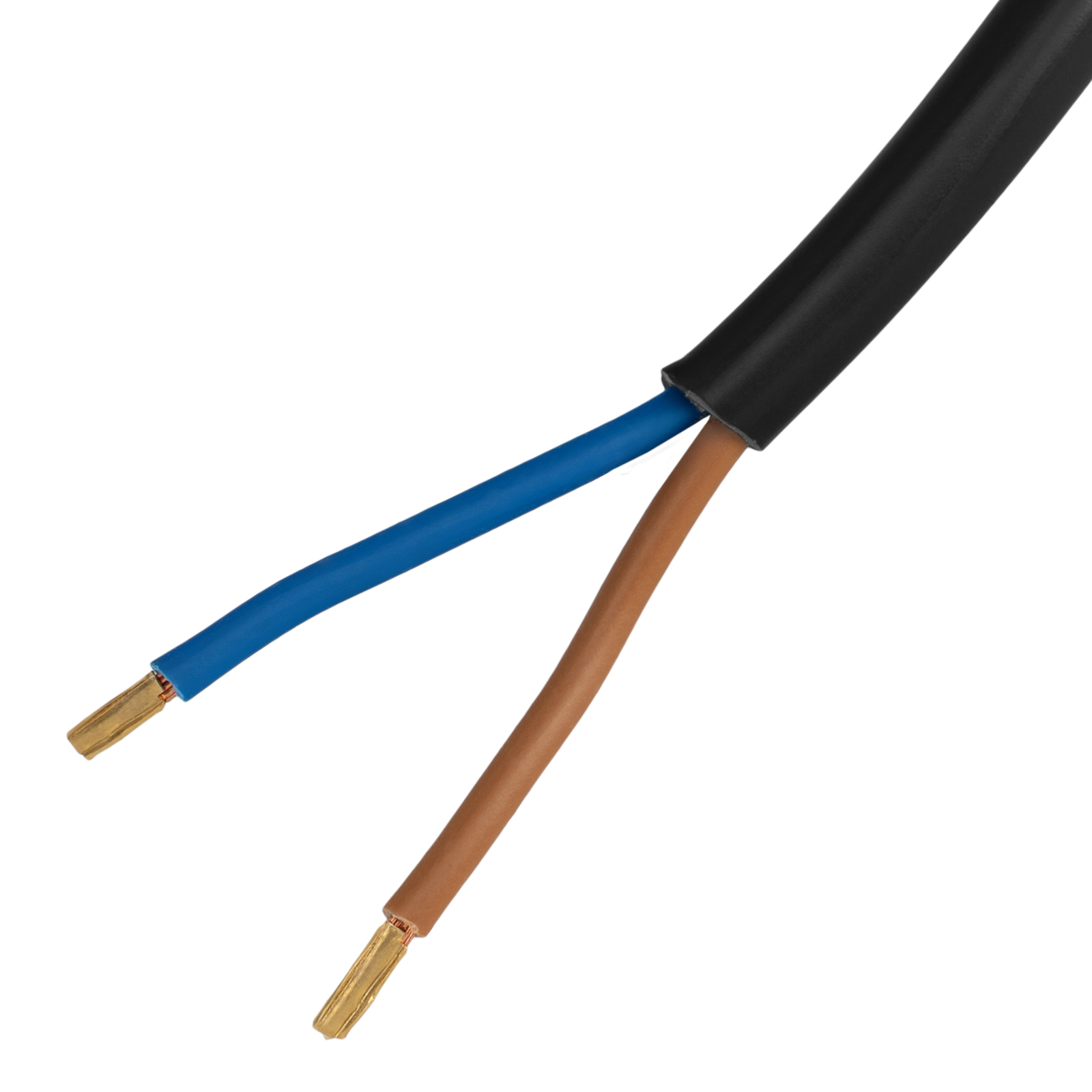 Шнур сетевой Energy Series, ПВС, 3 м, 2 x 1 мм, с неразборной вилкой, черный, Denzel