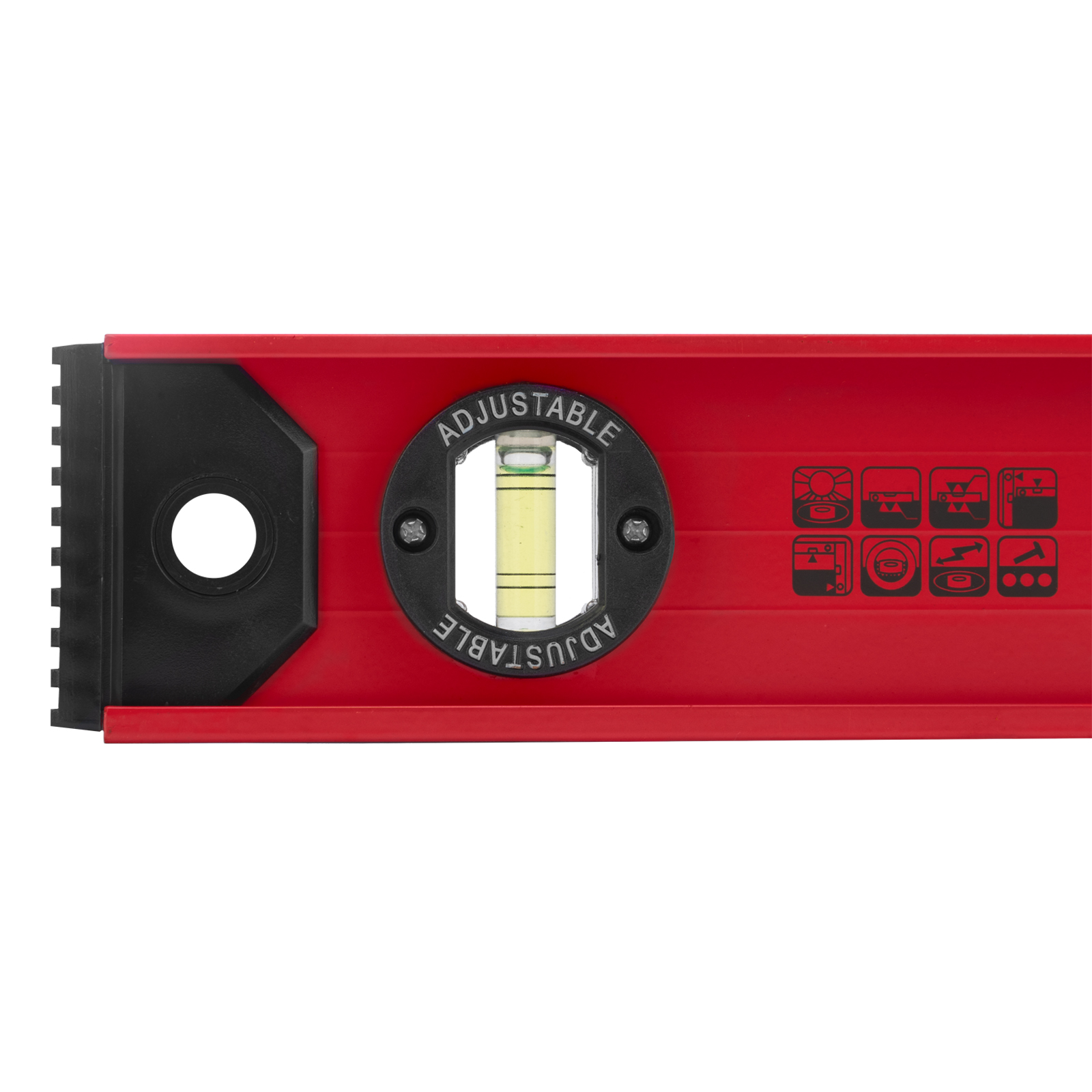 Уровень алюминиевый "Рельс", 600 мм, 3 глазка, усиленный Matrix