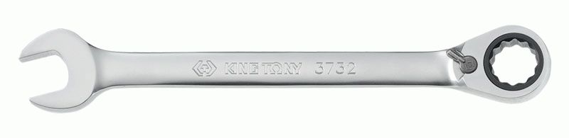 Ключ трещоточный комбинированный с флажковым переключением 15 мм KING TONY 373215M