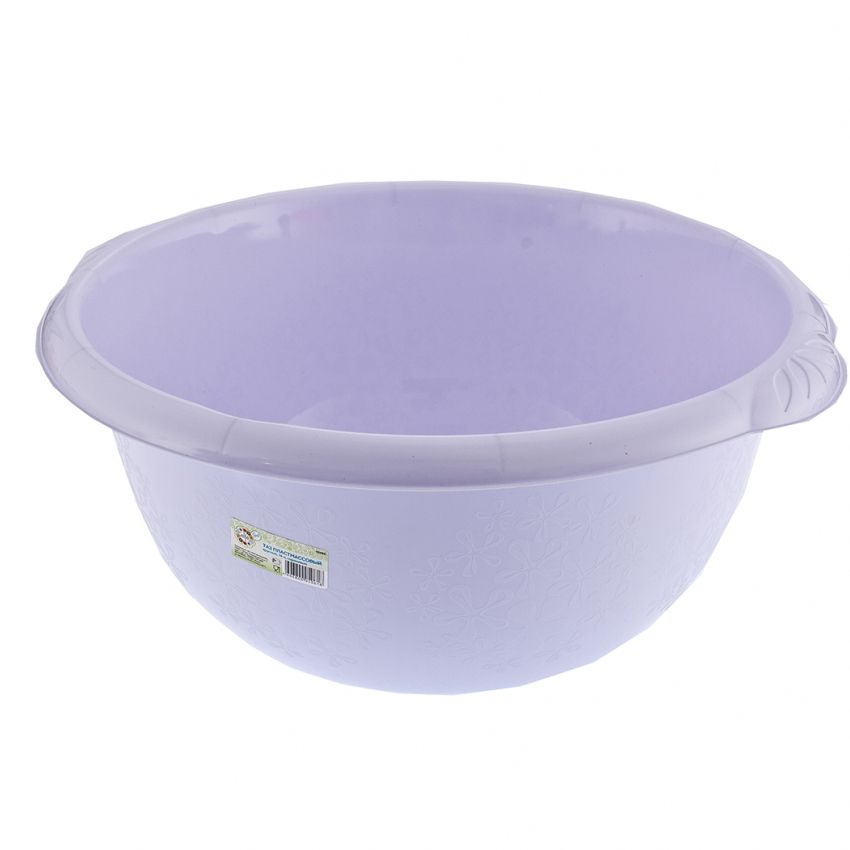 Таз пластмассовый круглый 18 л, фиолетовый, Россия Elfe