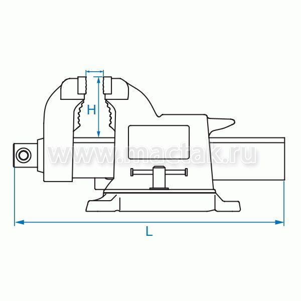 Тиски слесарные 200 мм KING TONY 9TZ11-08