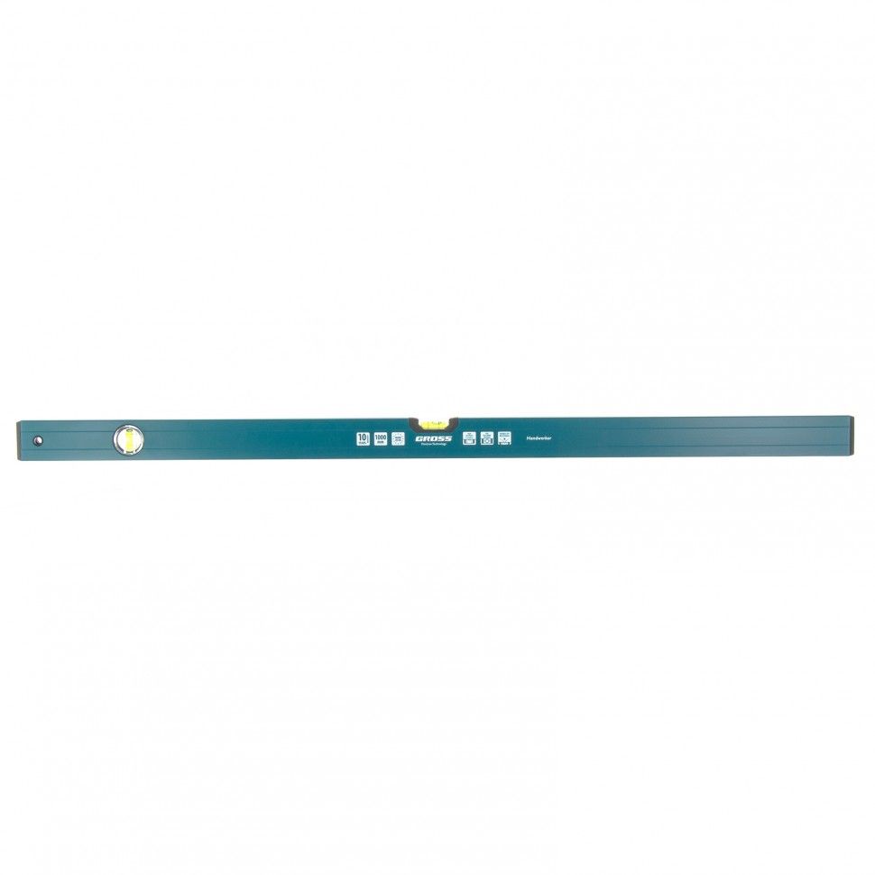 Уровень алюминиевый, 2000 мм, 2 глазка, HanD Werker Gross